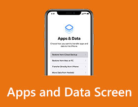 Apps and Data Screen