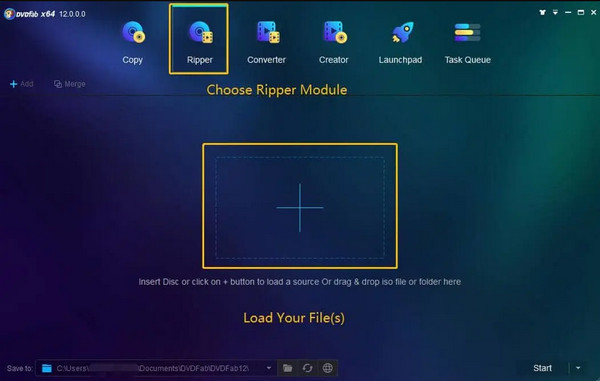 DVDFab Load File