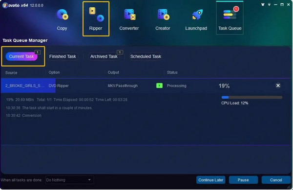 DVDFab Start Process