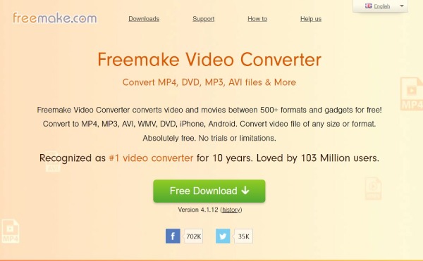 Freemake Video Converter Interface