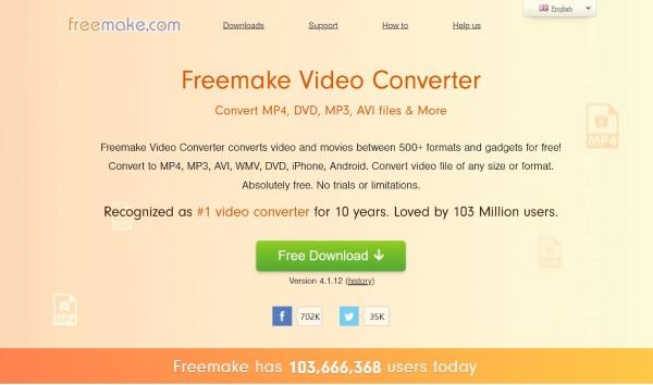 Freemake Video Converter-interface
