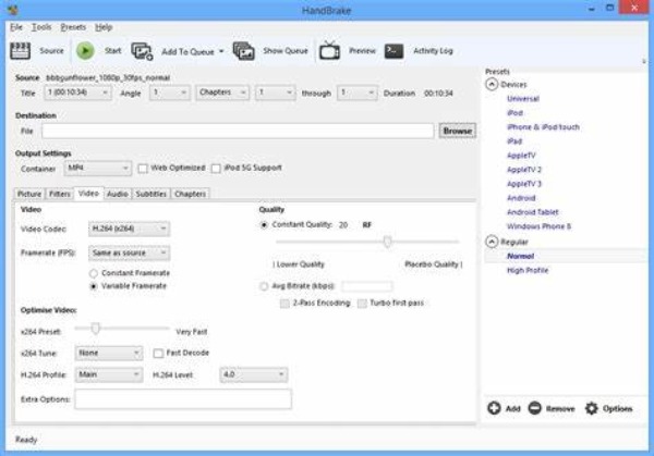 Hanbrake-interface