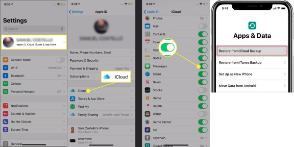 iCloud iPhone Transfer SMS