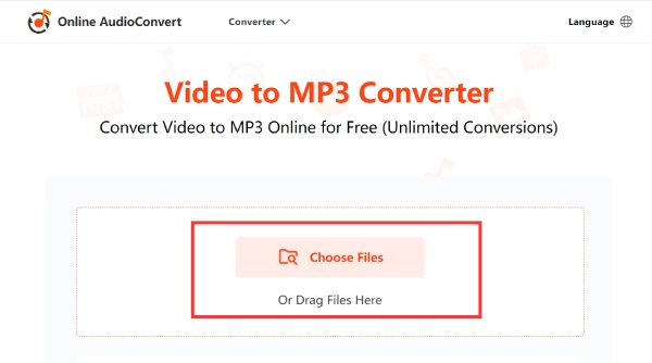 Online AudioConvert Import Video Files