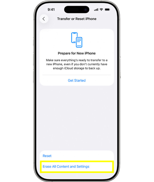 Ripristinare l'iPhone alle impostazioni di fabbrica