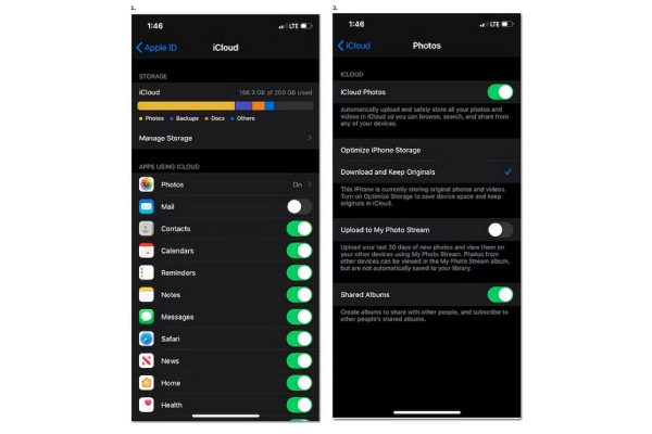 Synchronizujte fotografie iPhone s iCloud