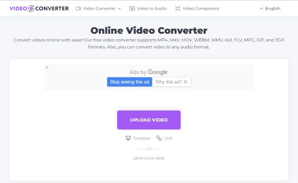 Video Converter Online Interface