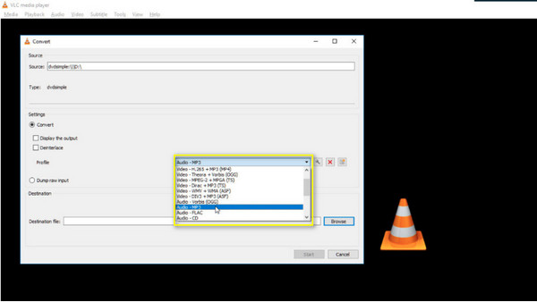 VLC Profil DVD'sini MP3'e Ayarla