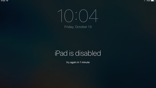 Το iPad είναι απενεργοποιημένο