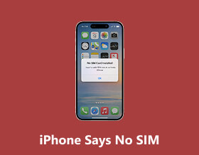 아이폰에 SIM 카드가 없다고 표시됩니다.
