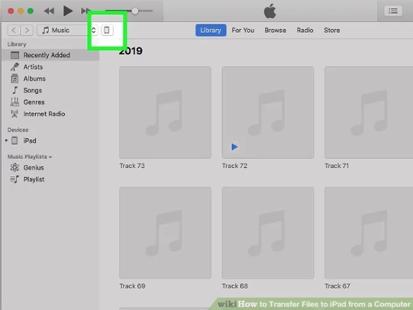 iTunes Connect iPad to PC