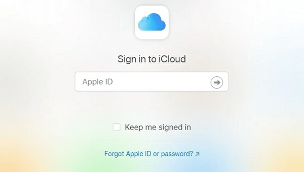 Sign in iCloud