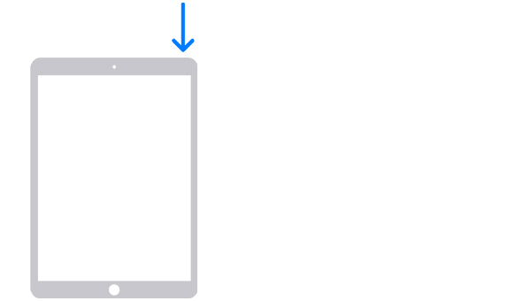 Απενεργοποιήστε το iPad με το κουμπί αρχικής οθόνης