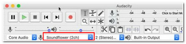 Звукозаписывающее устройство Audacity Sound Flower