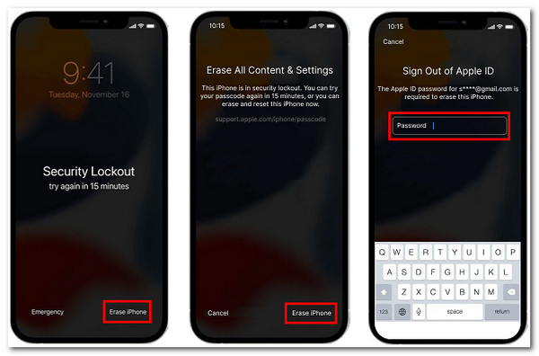 Erase iPhone to Unlock iPhone 15