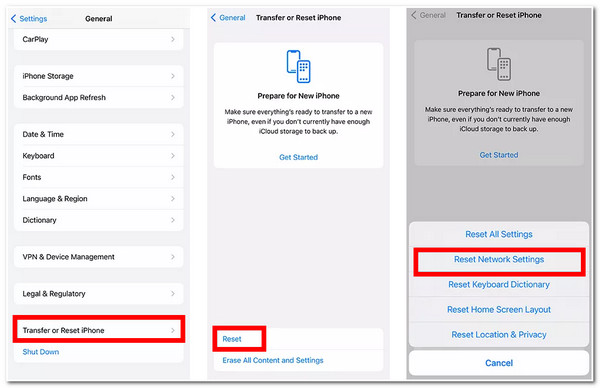 Feil ved tilkobling til Apple ID-server Tilbakestill nettverksinnstillinger