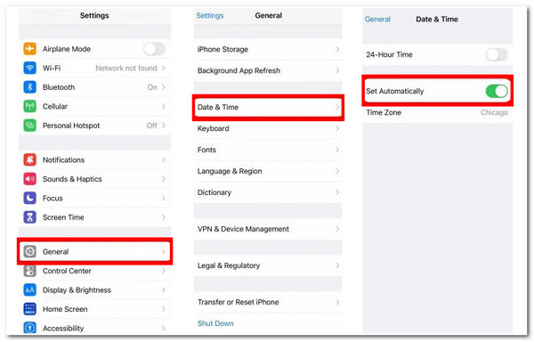 Error Connecting to Apple ID Server Set Automatically