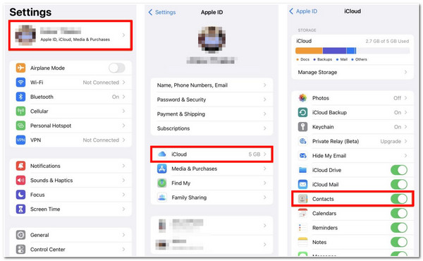 How to Sync Contacts from iPhone to Mac iPhone iCloud