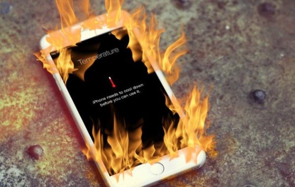 iPhone lämpenee