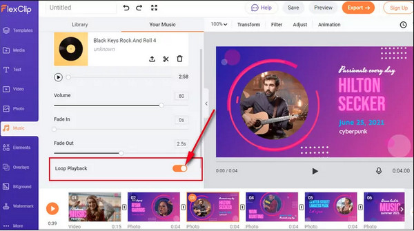 Loops Muziek Flexchip