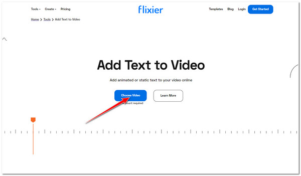 Add Test to Video Flixier Import Video File