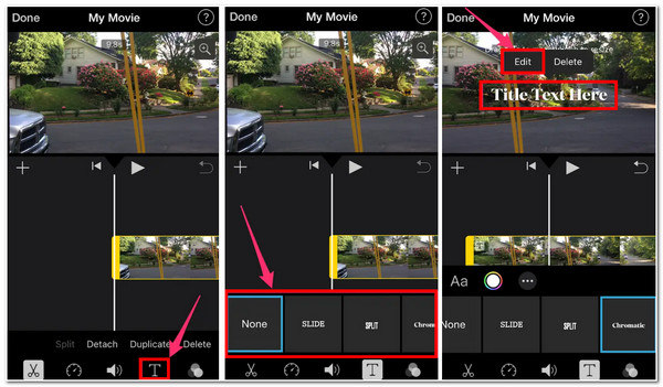 Add Test to Video iMovie Edit Text