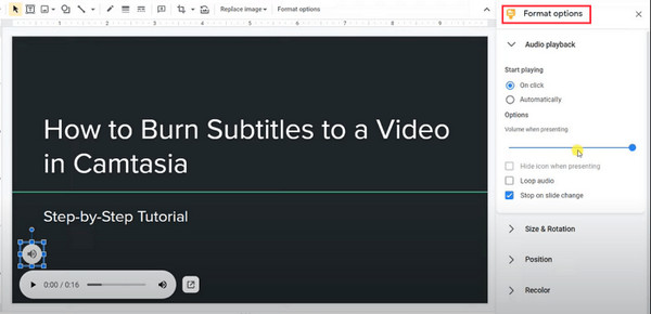 Instellingen Google Slides aanpassen