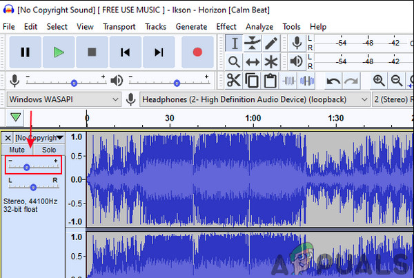 Το Audacity Προσαρμόστε την Ένταση με Κέρδος