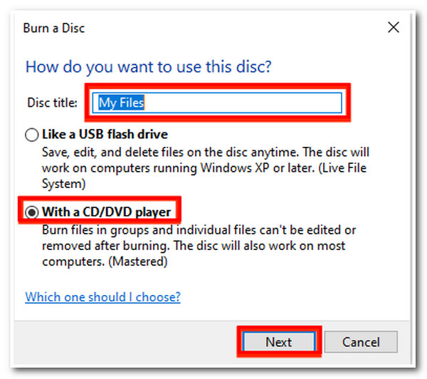 Burn MP4 to DVD Burn A Disc