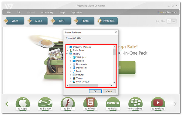 Burn MP4 to DVD Select MP4 File