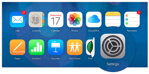 iCloud Nhấp vào Cài đặt hoặc Ảnh