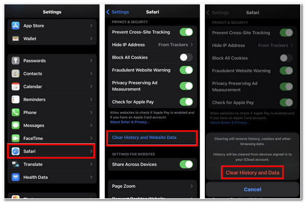 iPhone Ryd App Cache uden at slette App Safari App