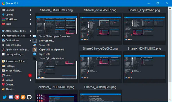 Screenshots ShareX