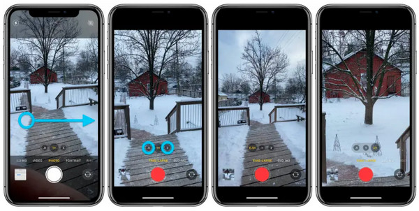 iPhone のタイムラプスビデオ