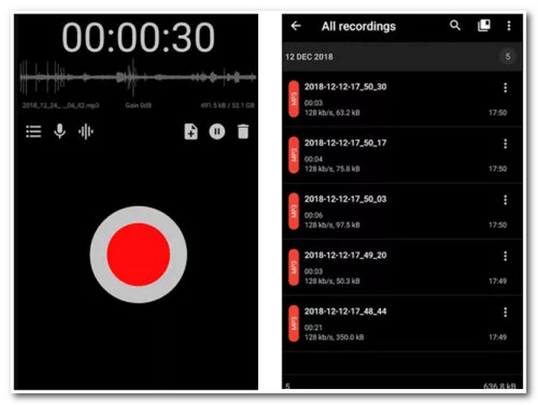 Spraakrecorder-app ASR-spraakrecorder