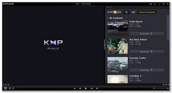 Přehrávač videa 4K KMPlayer