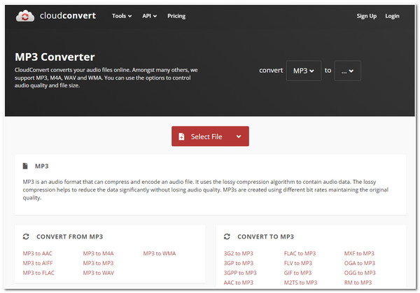 Beste gratis MP3-converter Cloudconvert