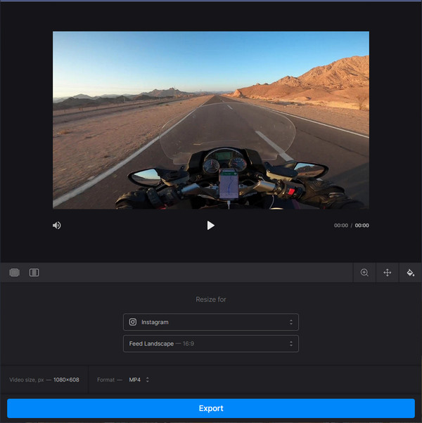 Clideo Resize Video File