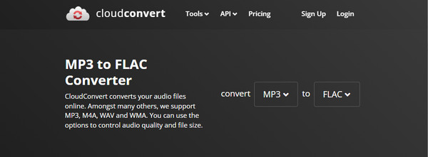 Cloudconvert MP3 to Flac