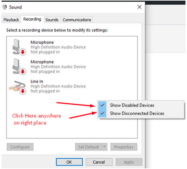 Computer Sound Settings