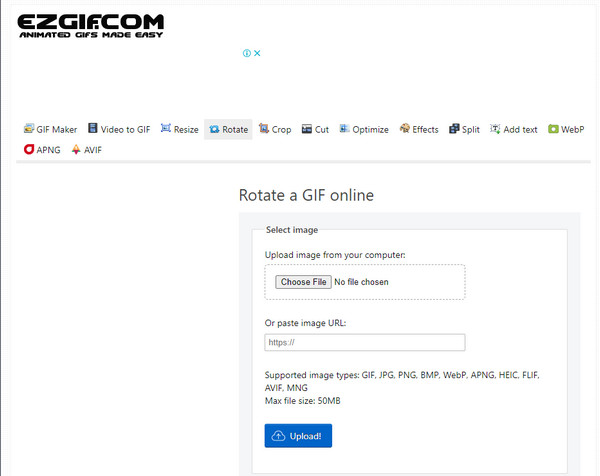 EZGIF GIF Rotaattori