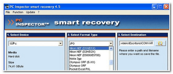 Free Data Recovery Software PC Inspector