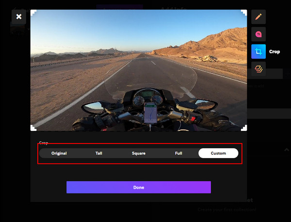 GIPHY Valitse Rajausasetukset