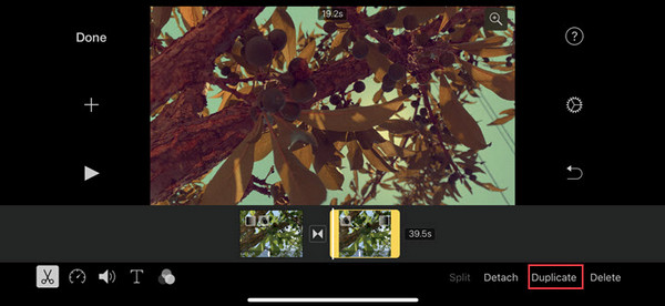 iMovie लूप प्ले