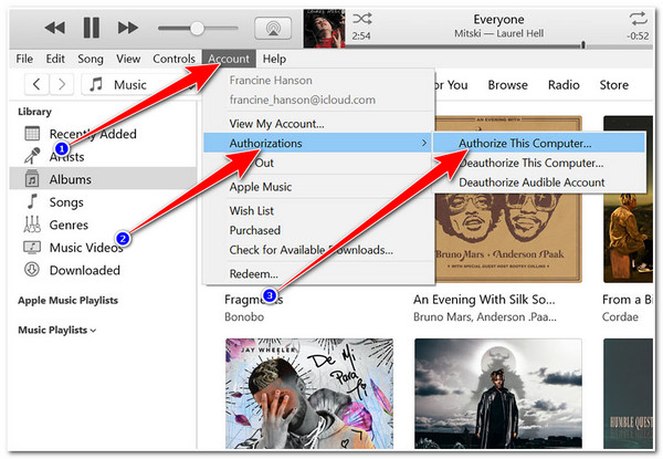 iTunes Match가 작동하지 않습니다. 승인된 컴퓨터