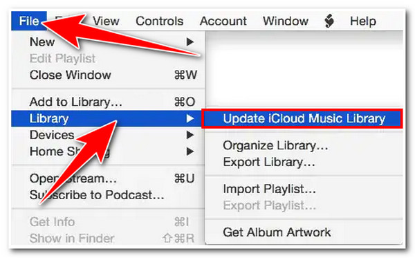 iTunes Match is Not Working Update Music Lib Access File Tab