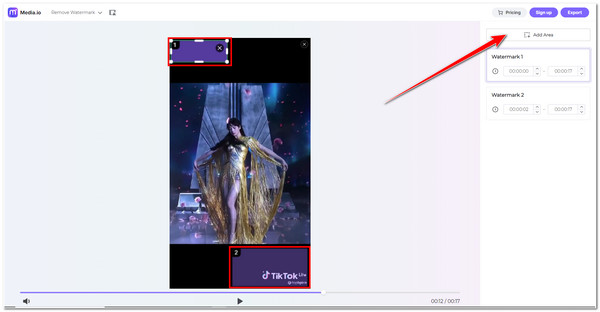 Media IO Watermark Remover Επισημάνετε το υδατογράφημα