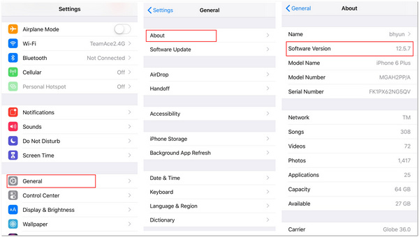 Siirrä iOS:ään ei toimi iPhone OS -versio