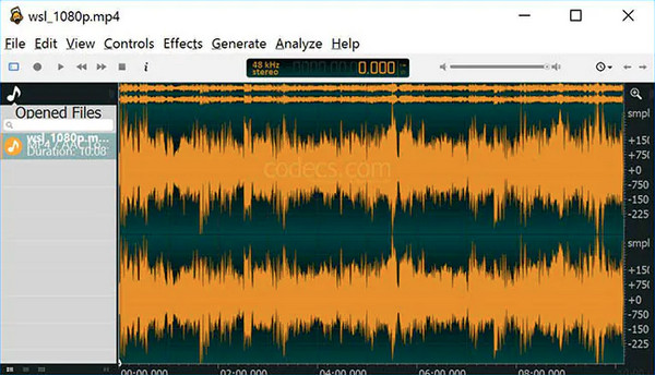 Phần mềm ghi âm nhạc Ocenaudio