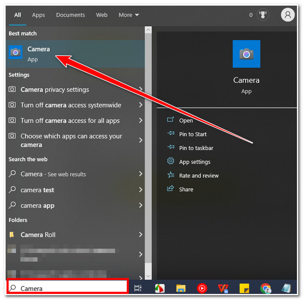Grabador de pantalla con cámara web Iniciar cámara